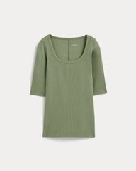 womens-supima-micro-rib-scoop-neck-sagebrush | alt