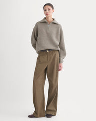 womens-half-zip-sweater-in-luxe-merino-heather-soft-taupe