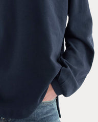 womens-oversized-pique-polo-deep-navy