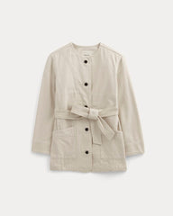 womens-long-denim-barrel-jacket-garment-dyed-sand | alt