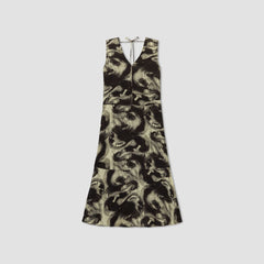 womens-satin-v-neck-maxi-dress-pale-yellow | alt