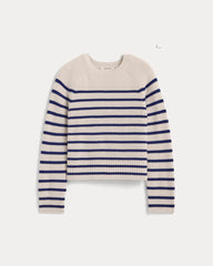womens-cashmere-boxy-crew-sweater-soft-white-deep-blue | alt