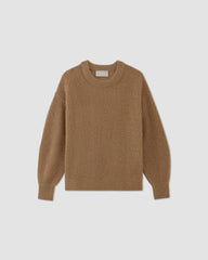 womens-alpaca-crew-tigers-eye-brown | alt