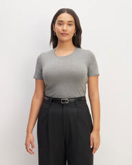 womens-supima-stretch-crew-neck-tee-mid-heather-grey | primary