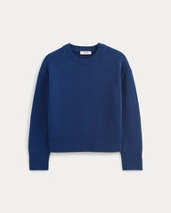 womens-organic-cotton-crew-sweater-deep-lazuli-blue | alt