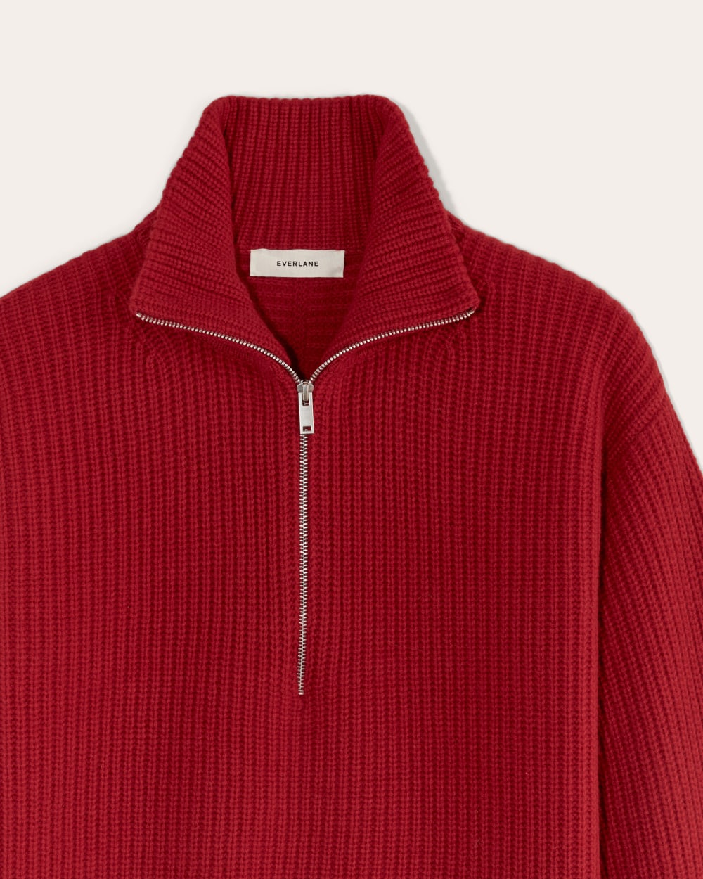 womens-felted-merino-halfzip-sweater-berry-red