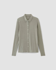 womens-merino-tencel-relaxed-shirt-abyss-blue | alt