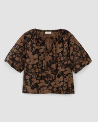 womens-supima-puff-sleeve-top-black-cocoa-floral | alt