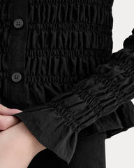 womens-smocked-cardigan-black