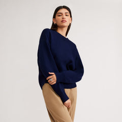womens-knitted-sweatshirt-bright-navy | primary