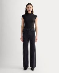 womens-form-funnel-neck-bodysuit-black | primary