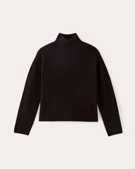 womens-wool-cashmere-fisherman-sweater-black | alt