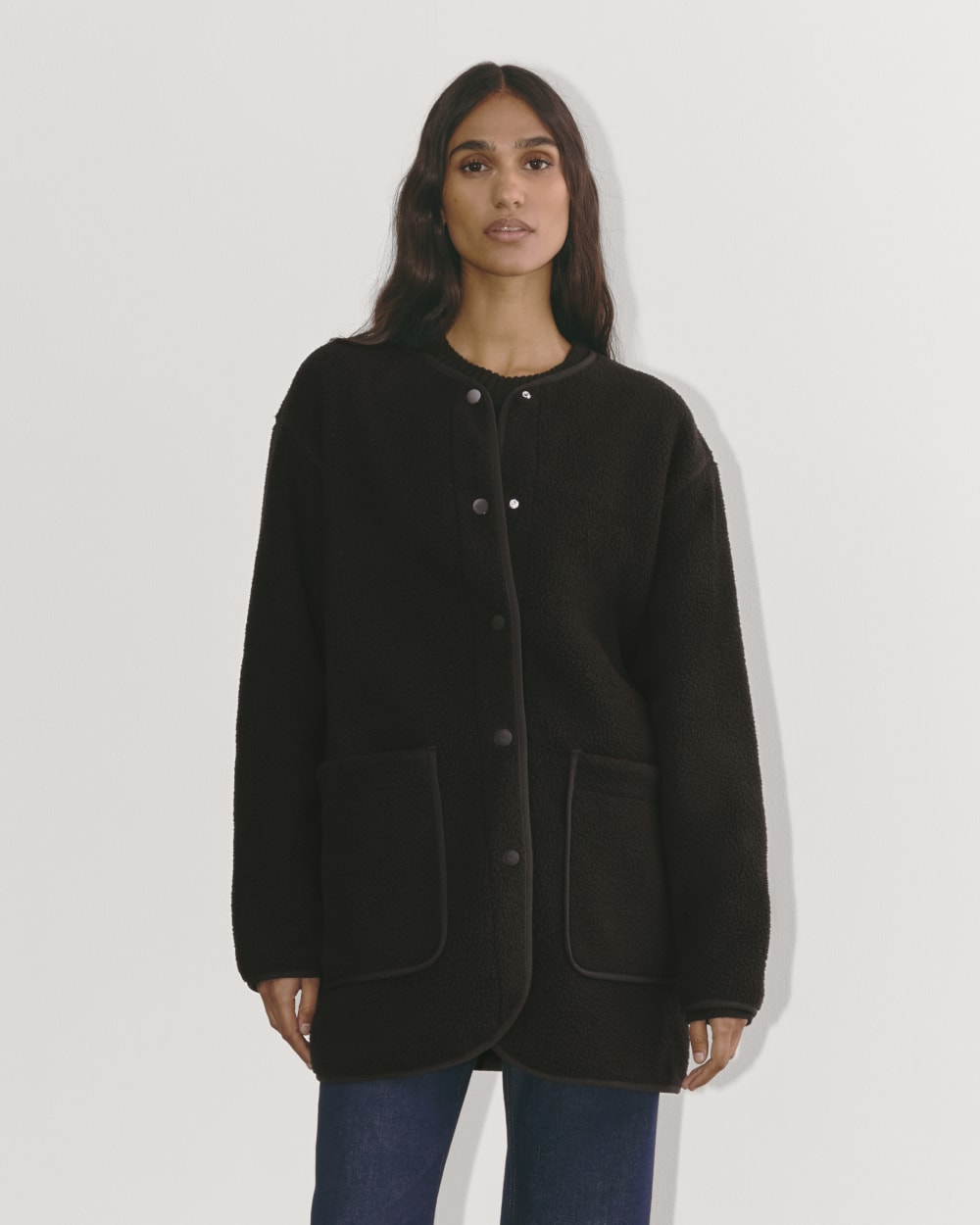 womens-teddy-fleece-liner-jacket-black | primary