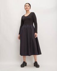 womens-long-sleeve-riviera-dress-black | primary