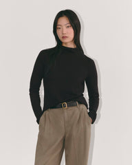 womens-funnel-neck-cotton-cashmere-black | primary