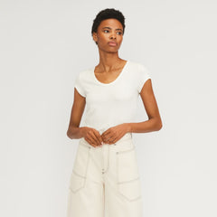 womens-rib-soft-knit-scoop-neck-tee-bone | primary