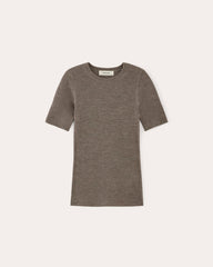 womens-paper-merino-wool-sweater-tee-heather-cocoa | alt