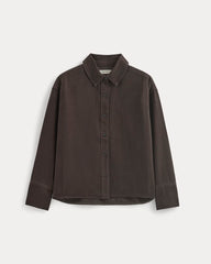 womens-boxy-shirt-in-buttersoft-coffee-bean | alt