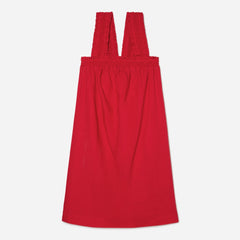 womens-smocked-linen-dress-goji-berry | alt