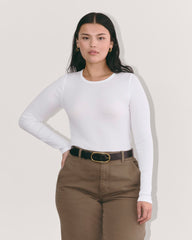 womens-supima-rib-long-sleeve-crew-white | primary