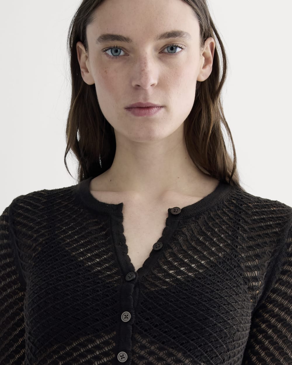 womens-lace-knit-cardigan-black