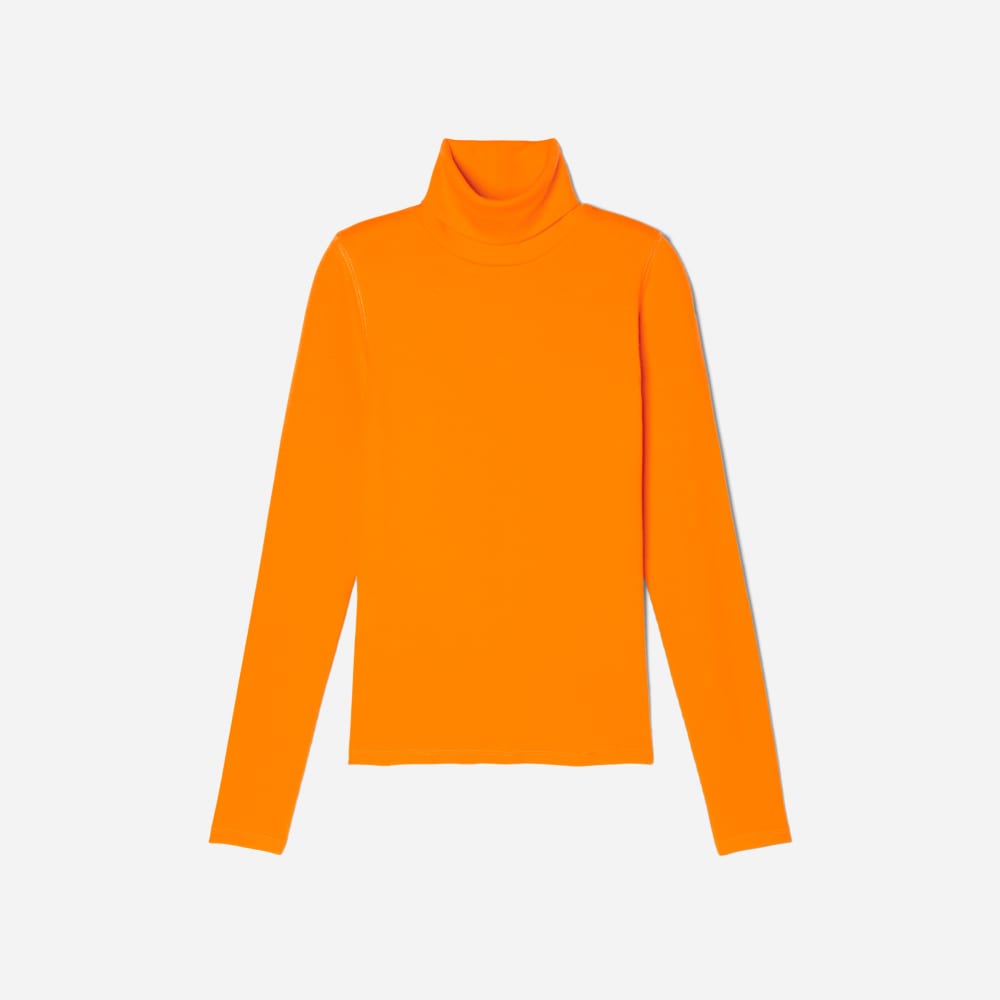 womens-supima-rib-turtleneck-turmeric | alt