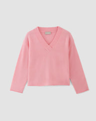 womens-cozy-stretch-v-neck-sweater-pink-peony | alt