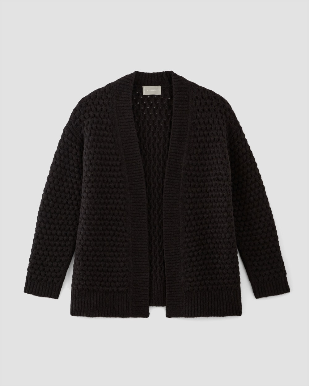 womens-cloud-oversized-textured-cardigan-black | alt