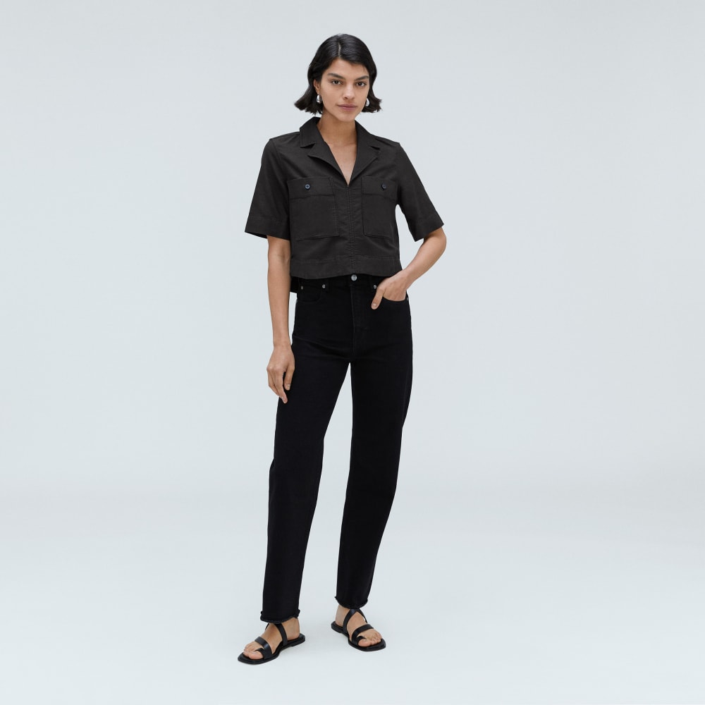 womens-oxford-popover-shirt-black