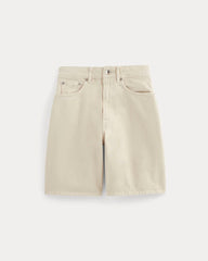 womens-long-a-line-short-garment-dyed-white-cream | alt