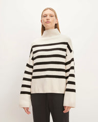womens-felted-merino-funnel-pullover-black-bone | primary