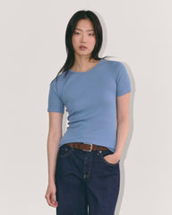 womens-supima-micro-rib-ss-crew-bluebell | primary