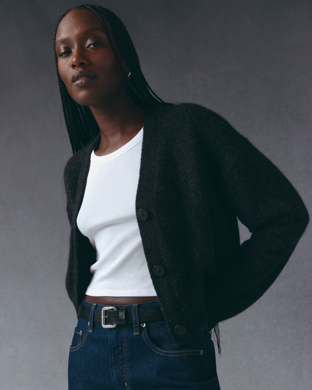 womens-alpaca-boxy-v-cardigan-dark-charcoal | editorial
