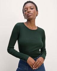 womens-supima-rib-long-sleeve-crew-scrab | primary