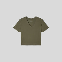 womens-organic-ctn-boxy-v-tee-kalamata | alt