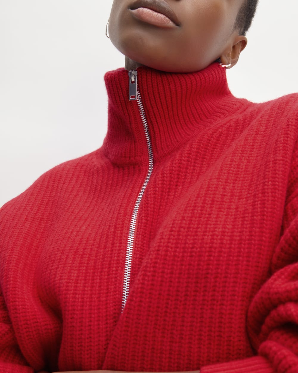 womens-felted-merino-halfzip-sweater-classic-red