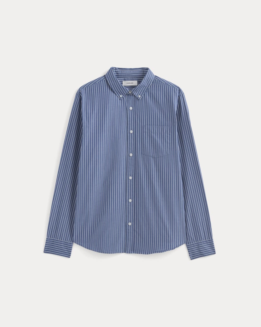 mens-washed-poplin-shirt2-mazarine-blue-optic-white | alt