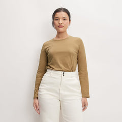 womens-organic-cotton-slim-ls-crew-tigers-eye | primary