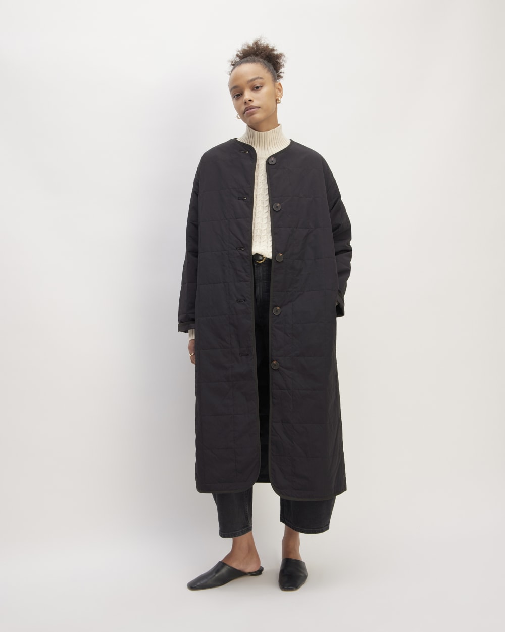 womens-renew-quilted-long-liner-black | primary