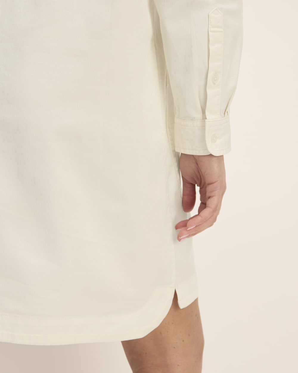 womens-long-sleeve-utility-mini-dress-bone