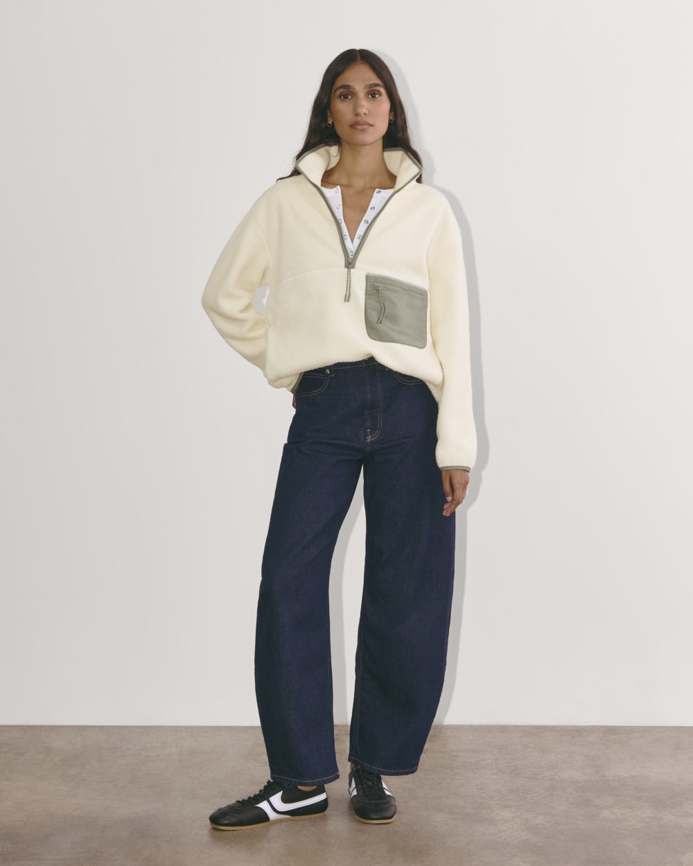 womens-renew-fleece-oversized-half-zip-heathered-oat