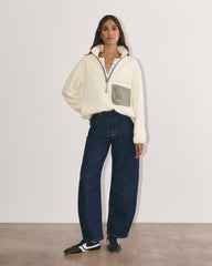 womens-renew-fleece-oversized-half-zip-heathered-oat