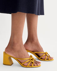 womens-leather-bow-heel-golden-sun-satin | alt