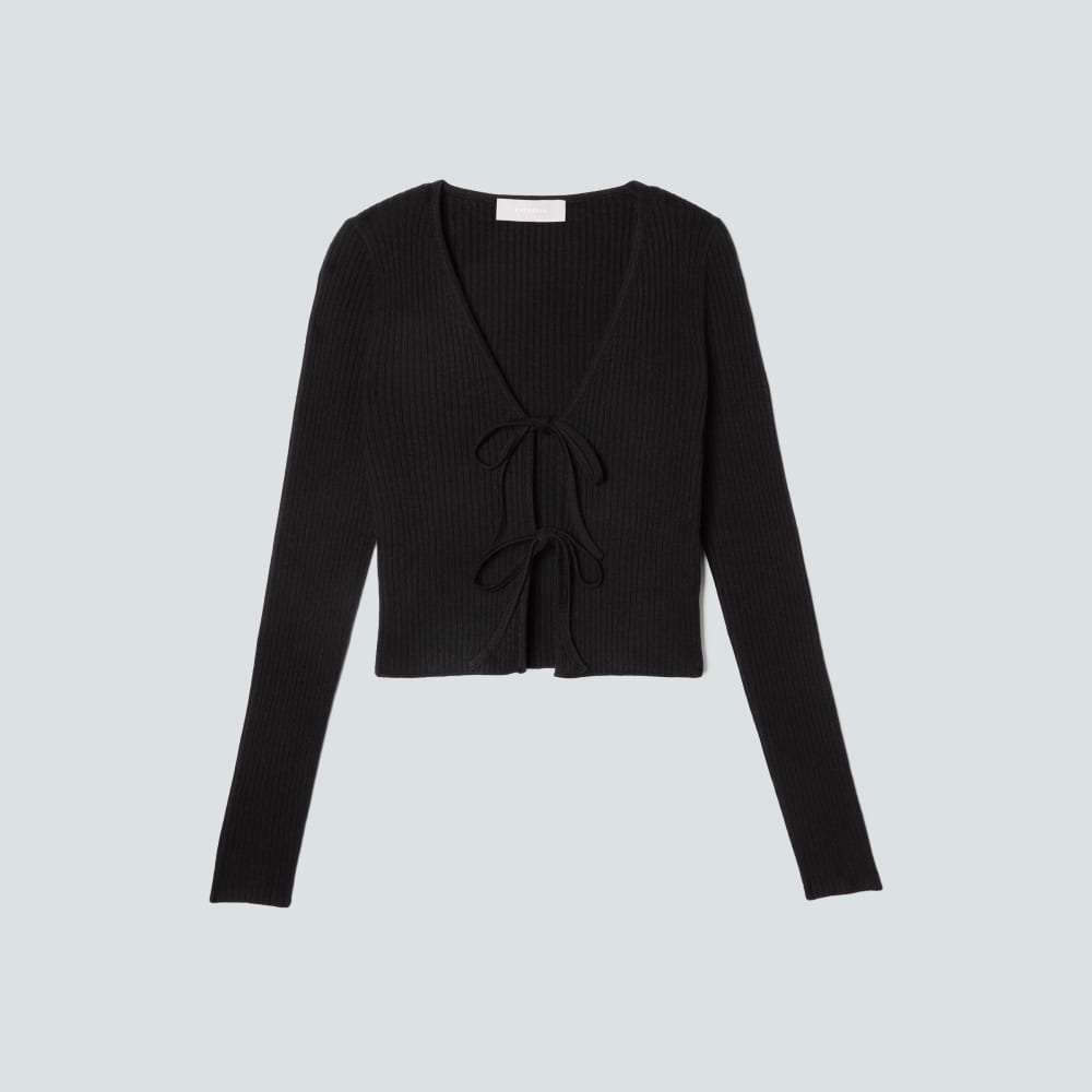 womens-cotton-merino-front-tie-top-black