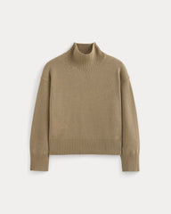 womens-cotton-boxy-turtleneck-heathered-camel | alt