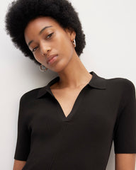 womens-viscose-knit-polo-midi-dress-black