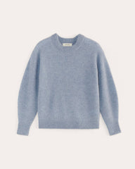 womens-alpaca-ribbed-cocoon-crew-heather-blue-slate | alt