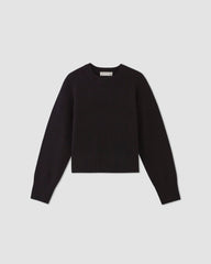 womens-cashmere-boxy-crew-sweater-black | alt