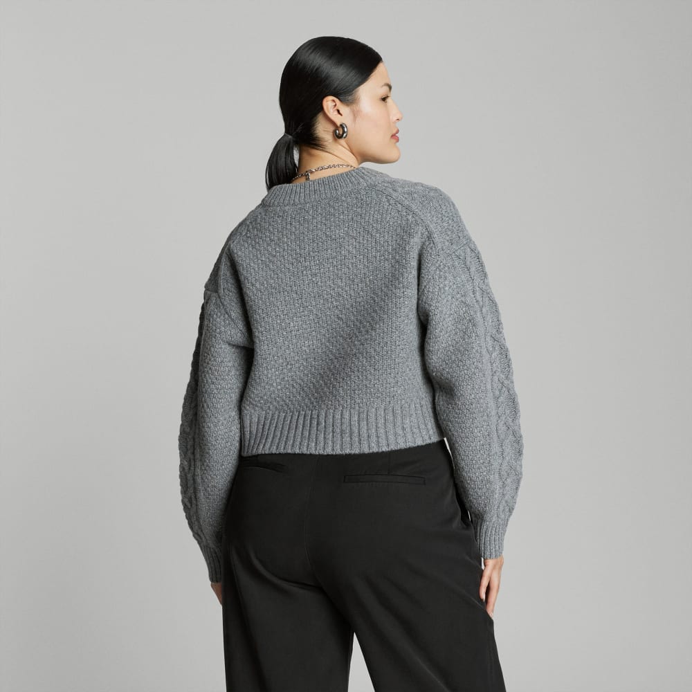 womens-felted-merino-cropped-cable-sweater-heathered-mid-grey