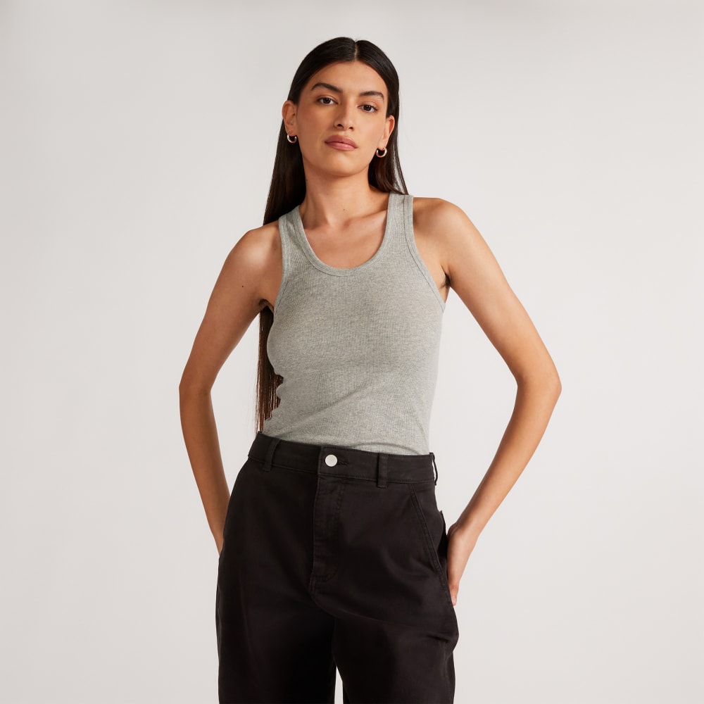 womens-supima-micro-rib-tank-heathered-grey | primary